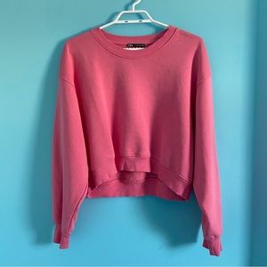 zara cropped crewneck